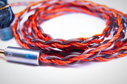 XONE Zhenyan Single - Crystal Copper and Graphene - Gold Ratio Hybrid Headphone Cable - The HiFi Cat