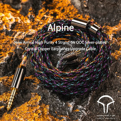 Yongse Alpine 4 Strand 6N OOC Silver - plated Crystal Copper Earphones Upgrade Cable - The HiFi Cat