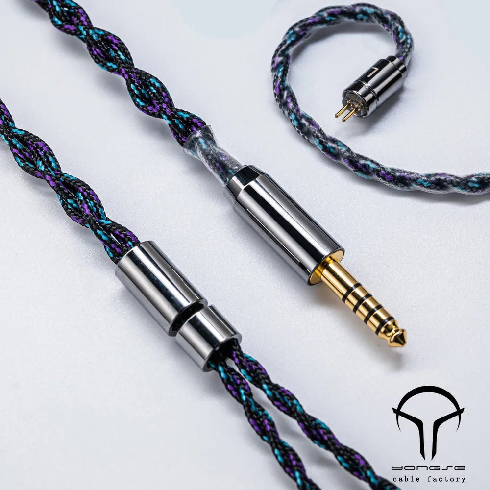 Yongse Alpine 4 Strand 6N OOC Silver - plated Crystal Copper Earphones Upgrade Cable - The HiFi Cat