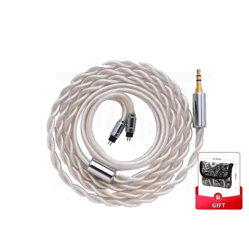 YONGSE BlackBear WhiteBear 6N Monocrystalline Copper Silver Plated Upgrade Earphone Cable - The HiFi Cat