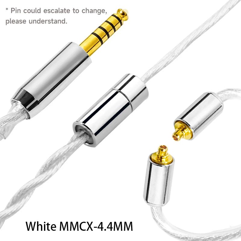 YONGSE BlackBear WhiteBear 6N Monocrystalline Copper Silver Plated Upgrade Earphone Cable - The HiFi Cat