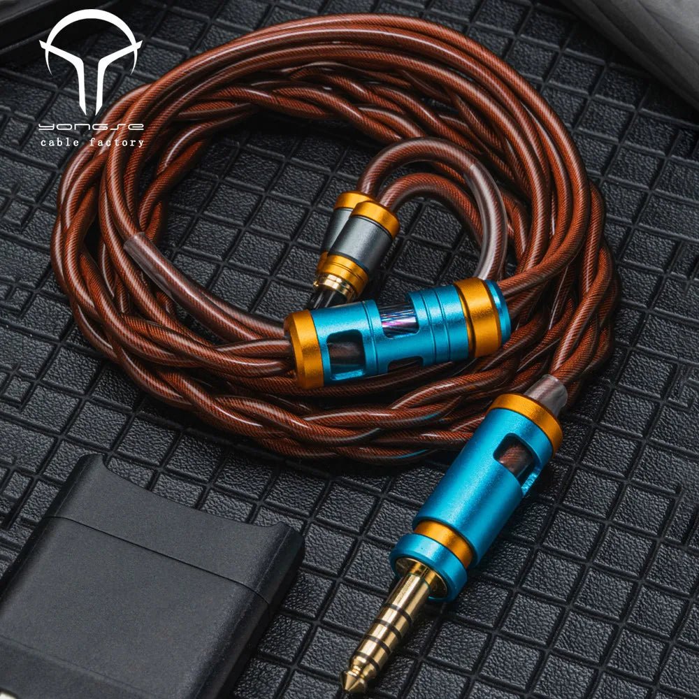 Yongse Captain High Purity Copper Silver - plated 6fold Coaxial Earphones Cable - The HiFi Cat