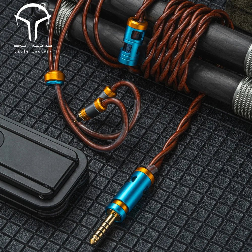 Yongse Captain High Purity Copper Silver - plated 6fold Coaxial Earphones Cable - The HiFi Cat