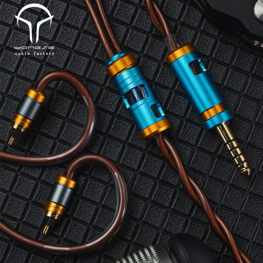 Yongse Captain High Purity Copper Silver - plated 6fold Coaxial Earphones Cable - The HiFi Cat