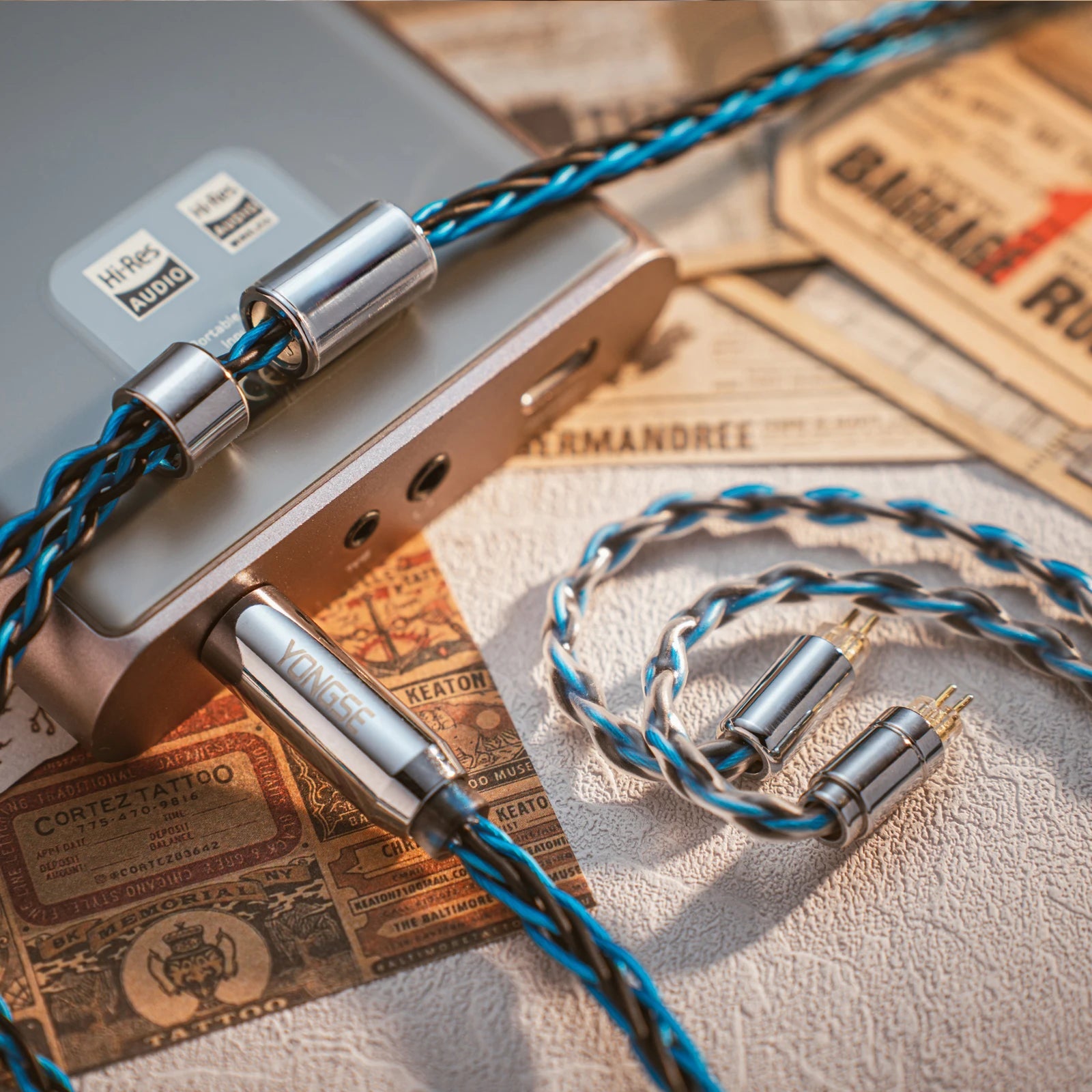 Yongse Danube 6N Single Crystal Copper Silver - Plated Upgrade Cable - The HiFi Cat