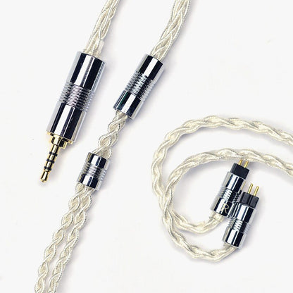 Yongse Galaxy Sterling Silver 8 Core 2PIN Balanced Earphone Upgrade Cable - The HiFi Cat