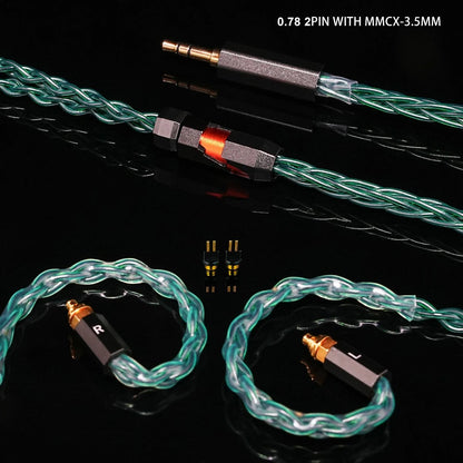 Yongse Glory Single Crystal Silver - plated Copper +Graphene Earphones Upgrade Cable - The HiFi Cat