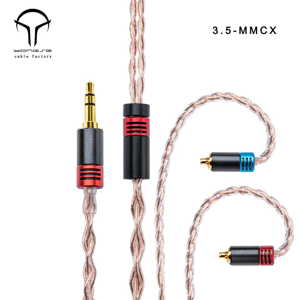 YONGSE Meteor 6N OOC Copper Upgrade Cable 3.5/2.5/4.4 Balanced Plug Options - The HiFi Cat