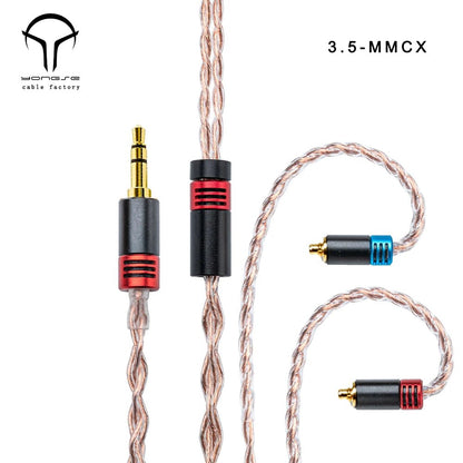 YONGSE Meteor 6N OOC Copper Upgrade Cable 3.5/2.5/4.4 Balanced Plug Options - The HiFi Cat