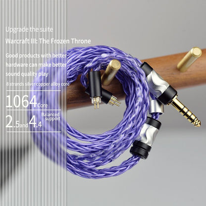 Yongse Rainbow Plus 8 core Silver - copper alloy Balanced earphone Upgrade Cable - The HiFi Cat