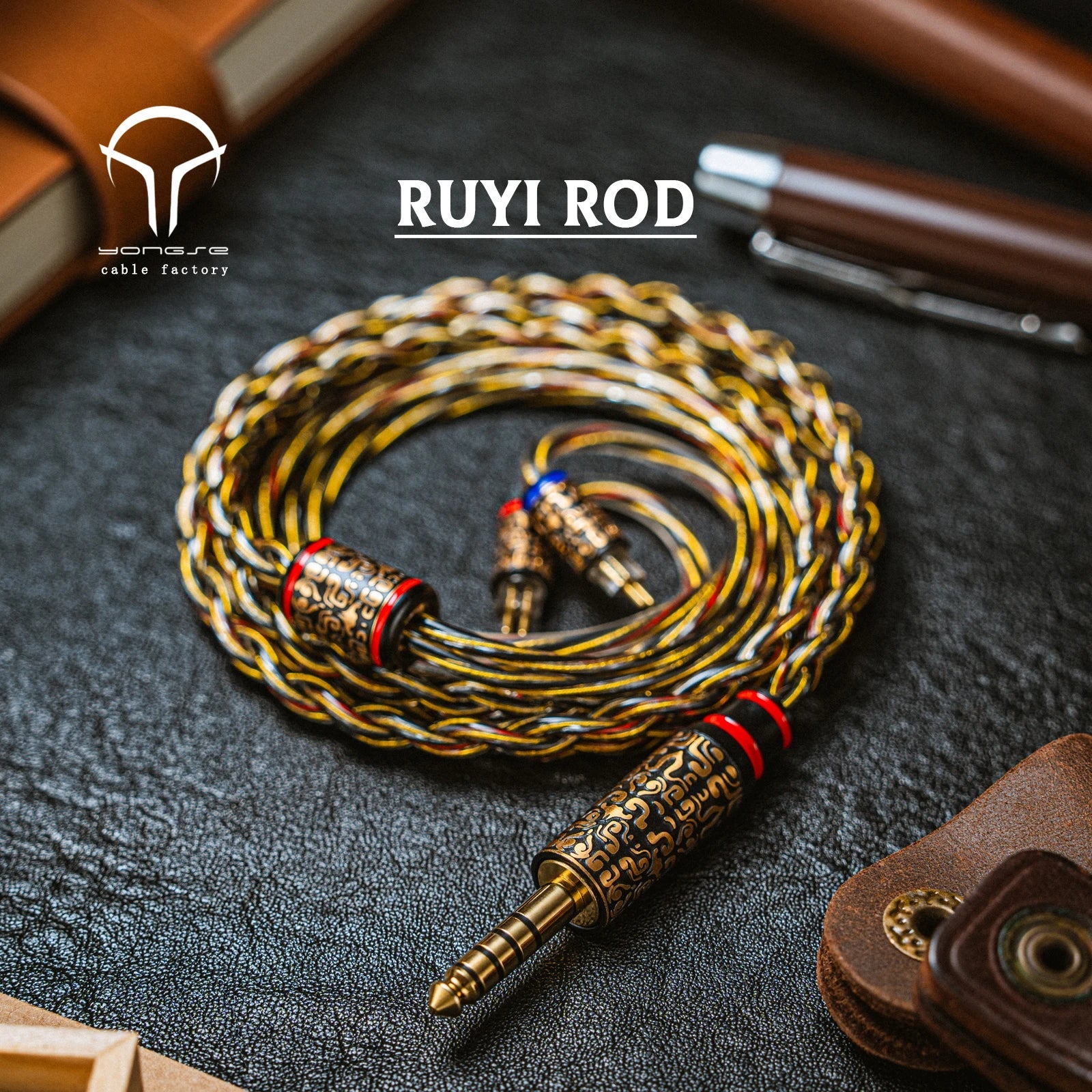 Yongse Ruyi Rod Pure OCC Copper with Silver plating Earphones Upgrade Cable - The HiFi Cat