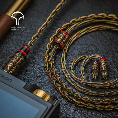 Yongse Ruyi Rod Pure OCC Copper with Silver plating Earphones Upgrade Cable - The HiFi Cat