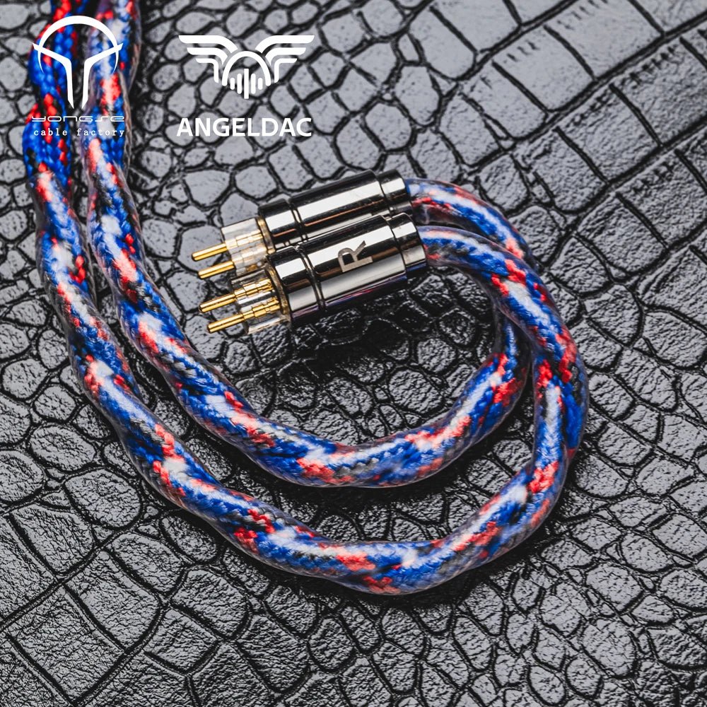 Yongse Spidey High Purity 4 Strand 6N Silver - plated Crystal Copper Earphones Upgrade Cable - The HiFi Cat