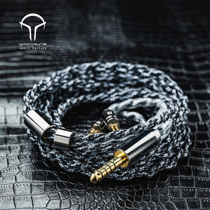 Yongse Venom 4 Strand 6N Silver - plated Crystal Copper Earphones Upgrade Cable - The HiFi Cat