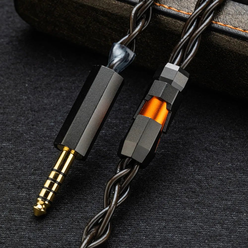 Yongse Warrior OCC 6N Single Crystal Silver - Plated Copper earphones Cable - The HiFi Cat