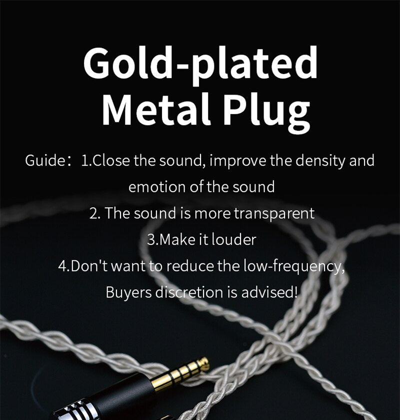 Yongse Whiteze Single Crystal Copper Plated With Silver Headphone Upgrade Cable - The HiFi Cat