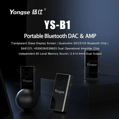 Yongse YS - B1 SA9137L+ES9038/ES9603 Portable Bluetooth DAC & AMP - The HiFi Cat