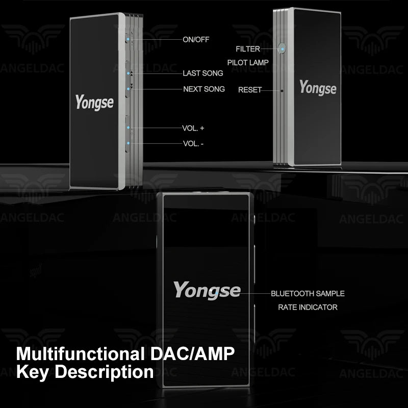 Yongse YS - B1 SA9137L+ES9038/ES9603 Portable Bluetooth DAC & AMP - The HiFi Cat