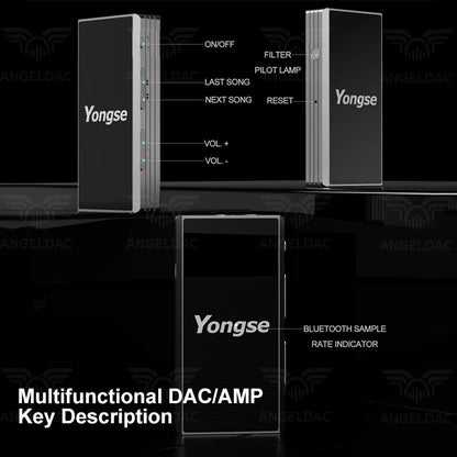 Yongse YS - B1 SA9137L+ES9038/ES9603 Portable Bluetooth DAC & AMP - The HiFi Cat