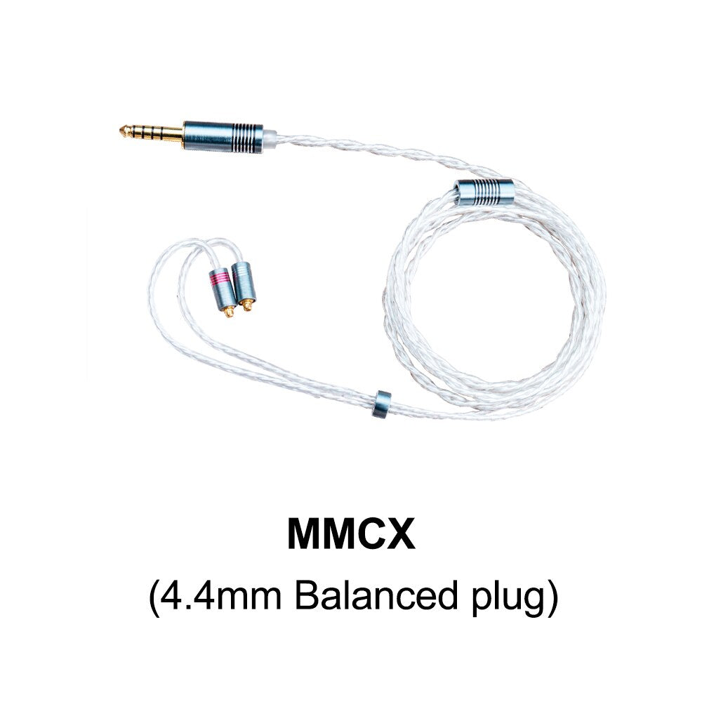 DUNU DUW01 Upgrade Earphone Cable with OFC High-Purity Silver-plated Litz Wires MMCX/0.78mm 2 Pin Connector - The HiFi Cat