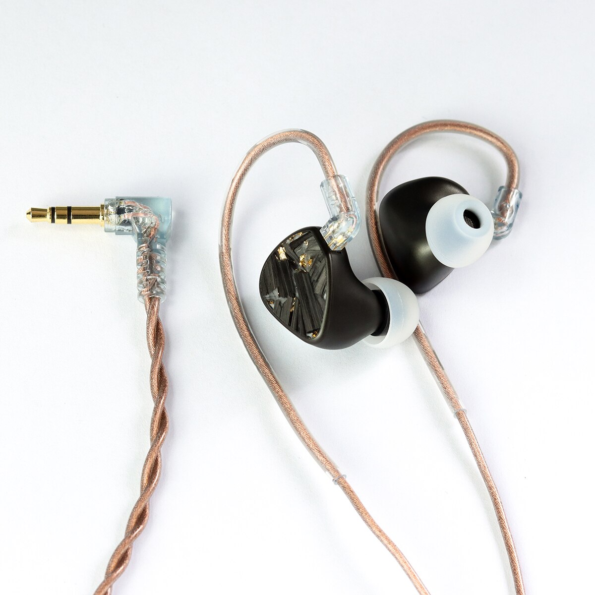shuoer EJ07M|10mm dynamic electrostatic BA driver hybrid IEM headphones HBB with copper 4.4mm balanced 3.5mm single ended cable - The HiFi Cat