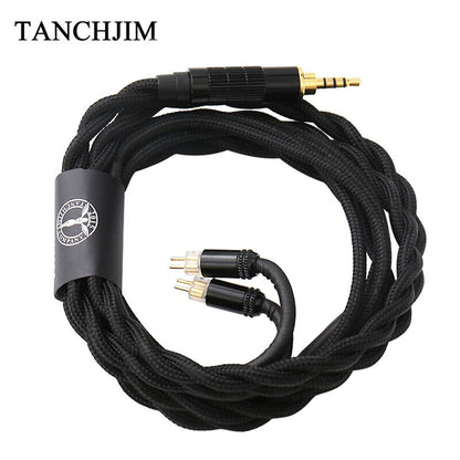 TANCHJIM Oxygen Earphone Upgrade Line 0.78mm Pin 2.5mm/3.5mm/4.4mm 5N Single Crystal Copper Upgrade Cable T202 T203 T204 - The HiFi Cat