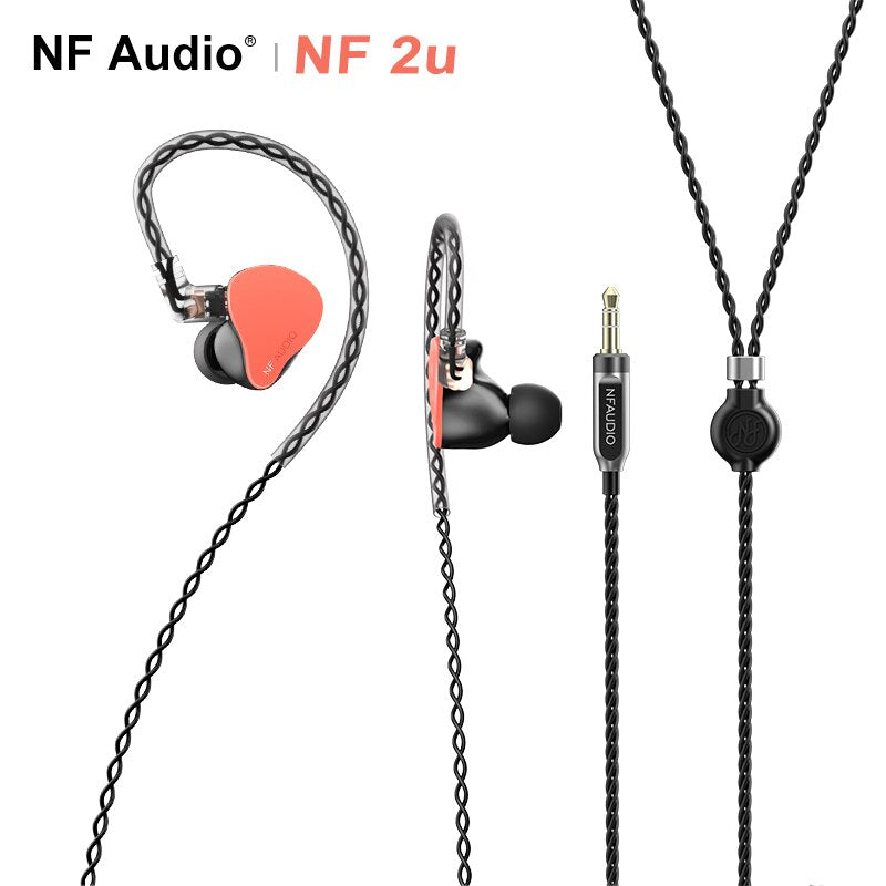 HIDIZS NF AUDIO NF2u 2 Knowles Armatures Drivers(2 way crossover) HiFi In-ear Monitor Earphone IEM 0.78mm 2pin Detachable Cable - The HiFi Cat