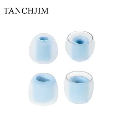 Tanchjim T-APB T300 Earphone tips Treble/ Bass Enhancing Air Pressure Balance Silicone Eartips 1 Card 2 Pairs ( T300B+T300T) - The HiFi Cat