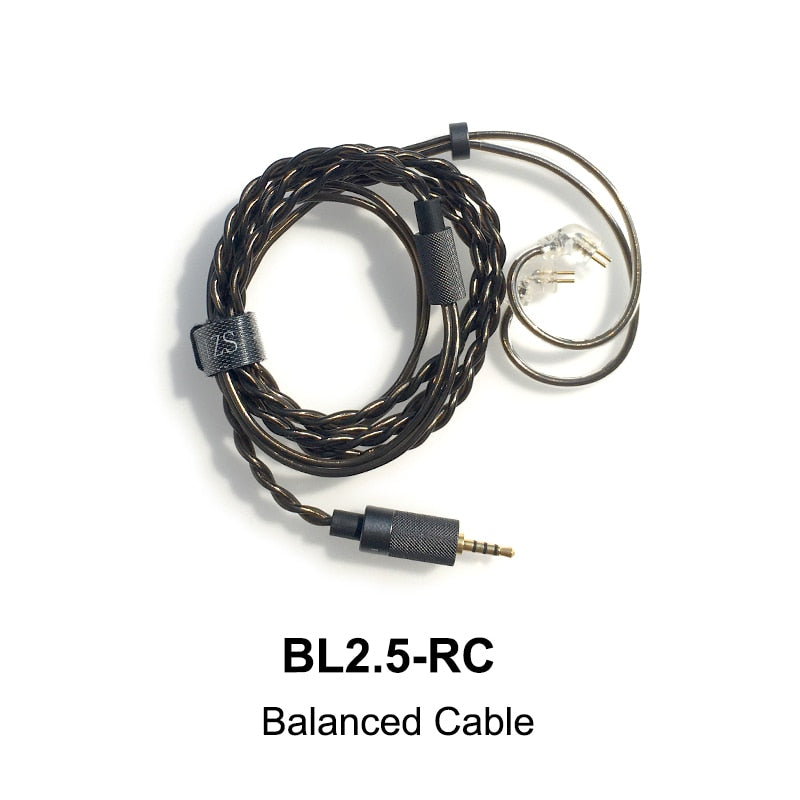 HIDIZS BL2.5-RC BL4.4-RC SE3.5-RC BL4.4-MX Earphone Cable 2.5mm 4.4mm 3.5mm with 2Pin0.78mm/MMXC Adapter - The HiFi Cat