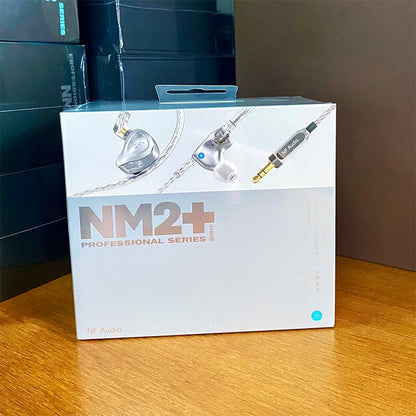 NF Audio NM2+ Dual Cavity Dynamic In-ear Monitor Earphone Aluminum shell with Adaper(6.35 to 3.5) 2 Pin 0.78mm Detachable Cable - The HiFi Cat