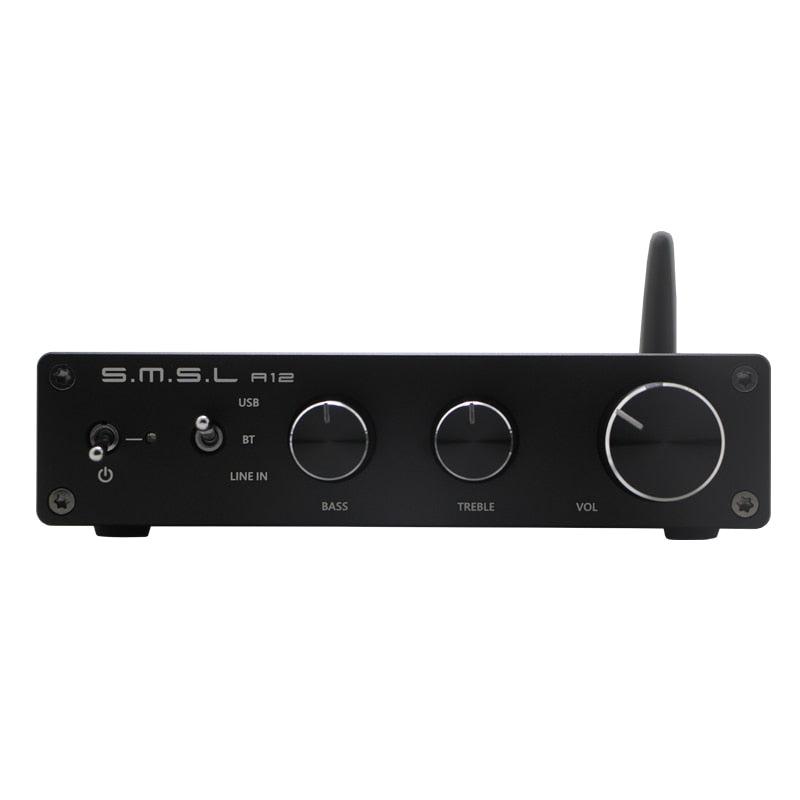 SMSL A12 BT5.0 Bluetooth Amplifier Power Amplifier 80Wx2 Passive Hifi Power Amp - The HiFi Cat