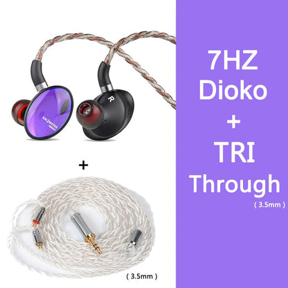 7HZ Crinacle Salnotes Dioko 14.6mm Planar Diaphragm Driver In Ear Earphone HiFi Music Headphones Detachable Cable 7HZ - The HiFi Cat