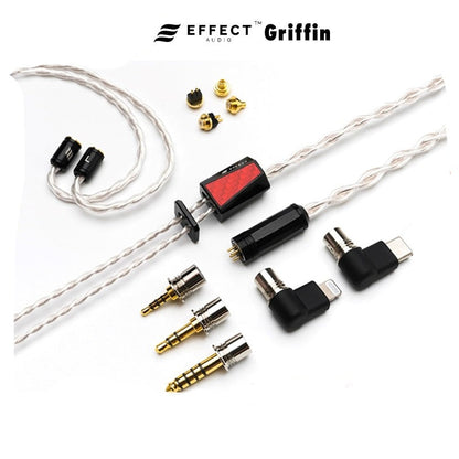 Effect Audio GRIFFIN  4 Wire High Purity Copper Silver Plated Earphone Cable - The HiFi Cat
