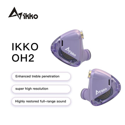 IKKO Opal-OH2 IEM Dynamic Headphones Earphones in-ear Monitor Earbuds HIFI Headset High Quality Detachable MMCX Standard Cable - The HiFi Cat