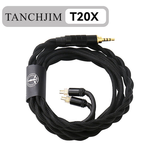 TANCHJIM Oxygen Earphone Upgrade Line 0.78mm Pin 2.5mm/3.5mm/4.4mm 5N Single Crystal Copper Upgrade Cable T202 T203 T204 - The HiFi Cat