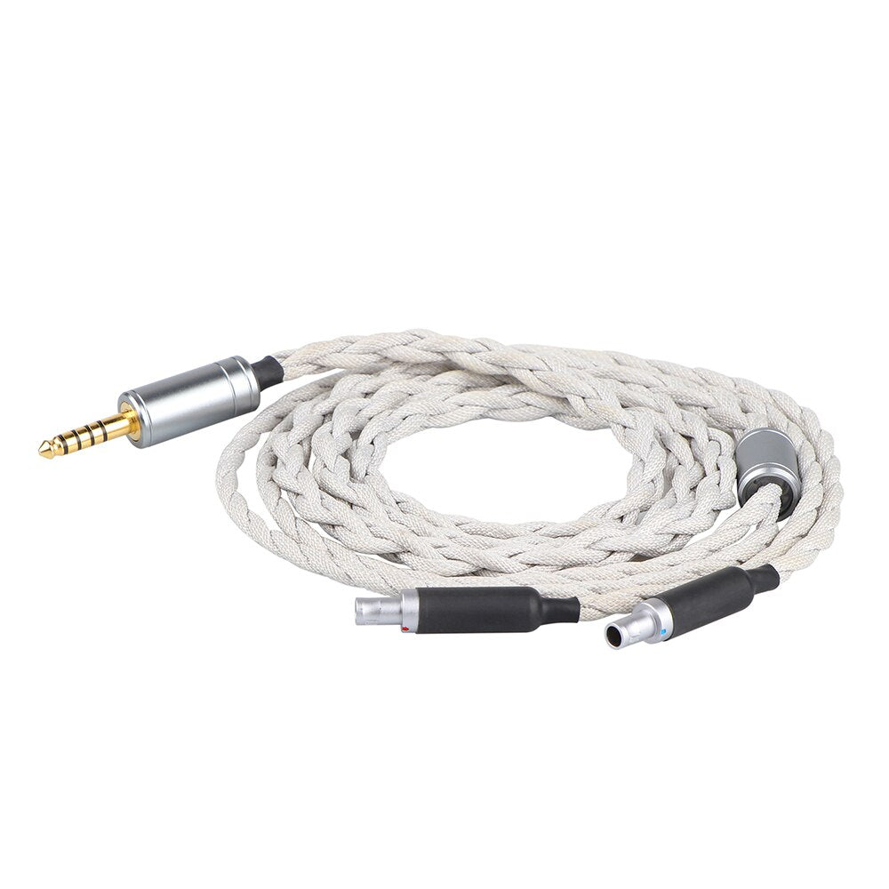 Tripowin Alture 26AWG high-purity single crystal copper silver-plated headphone upgrade cable 1.5m Long - The HiFi Cat