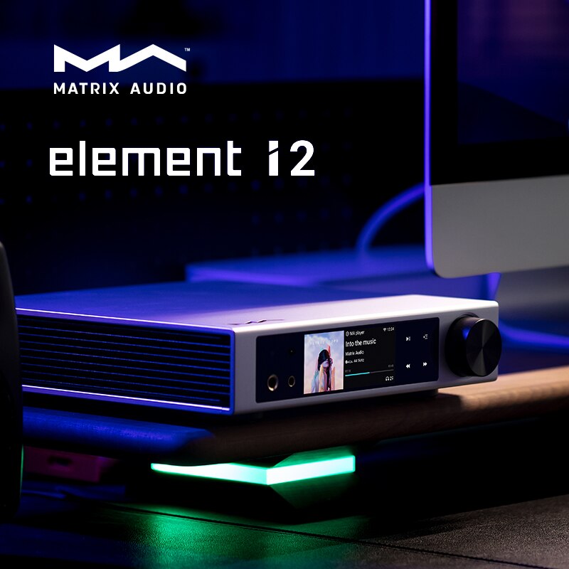 Matrix Element I2 Music Streamer HDMI ARC Player ES9038Q2M DAC Headphone Amplifier - The HiFi Cat