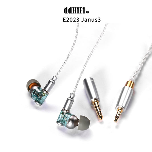 ddHiFi E2023 Janus3 Dynamic Driver IEMs with MMCX Cable and Replaceable Plugs - The HiFi Cat
