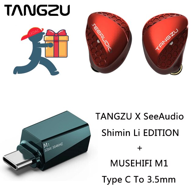 TANGZU X SeeAudio Shimin Li EDITION HIFI Earphone Single Dynamic Driver 5N Magnet In Ear Monitor - The HiFi Cat