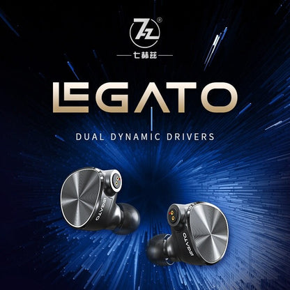 7HZ Legato Dual Dynamic Drivers IEMs Earphones with N52 - The HiFi Cat