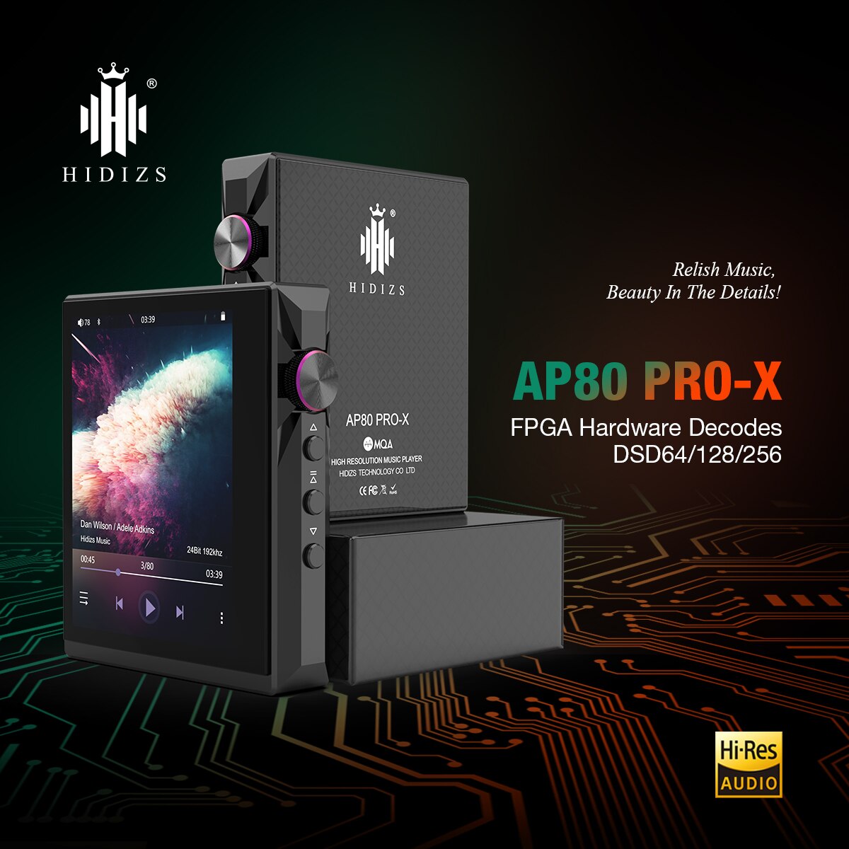 Hidizs AP80 pro X HIFI Bluetooth Portable Music MP3 Player ES9219C