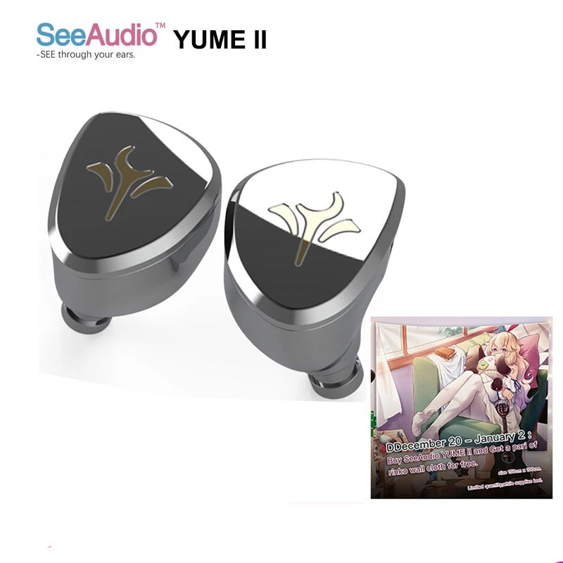 Seeaudio YumeII IEM 1DD+2BA hybrid driven earphone YUME II monitoring earphone - The HiFi Cat