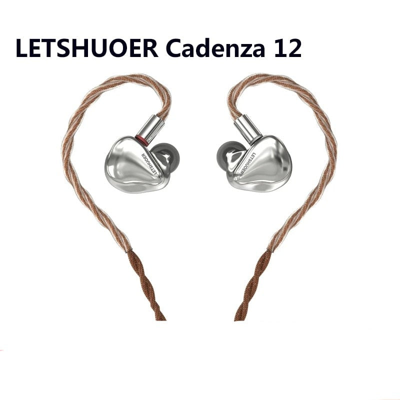 LETSHUOER SHUOER Cadenza 12 Wired Best IEMs HIFI Earphone Hybrid Driver - The HiFi Cat