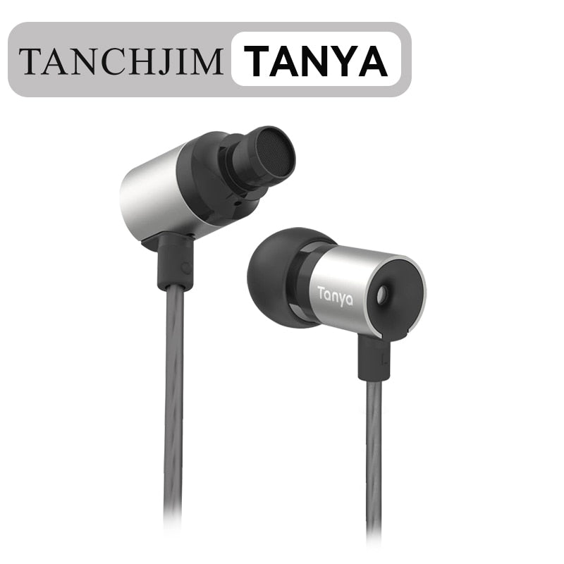 TANCHJIM TANYA 7MM Dynamic Earphone 3.5mm Line Plug HiFi Earbuds with Microphone - The HiFi Cat