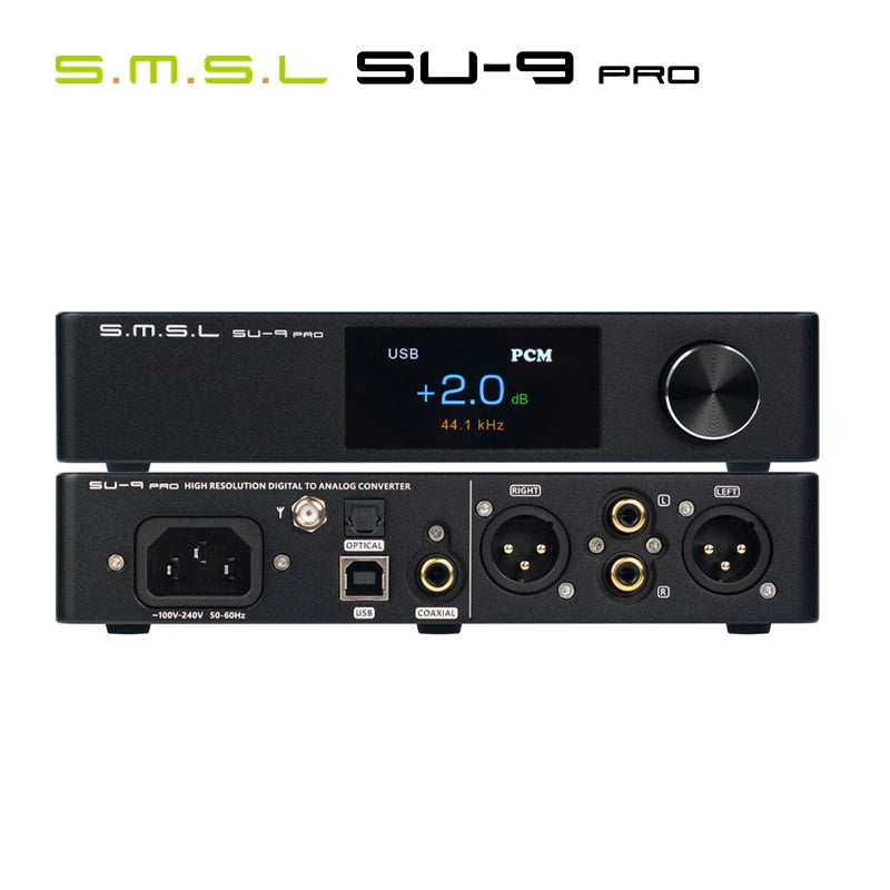 SMSL SU-9 PRO Dual ES9039MPRO Decoder MQA&MQA-CD Bluetooth 5.0 SU9 PRO DAC XU316 768kHz/32Bit DSD512 with Remote Control - The HiFi Cat