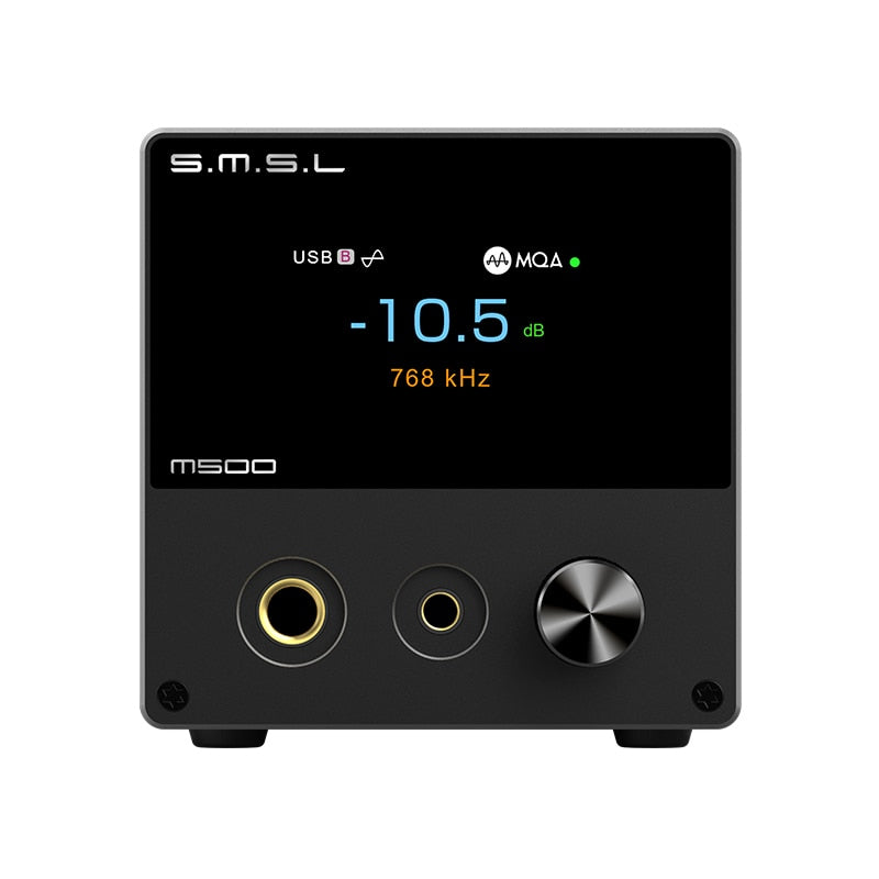 SMSL M500 MKIII Hi Res Audio DAC & Headphone Amplifier ES9038PRO OPA1612A MQA-CD DSD512 XU316 Bluetooth With Remote Control - The HiFi Cat