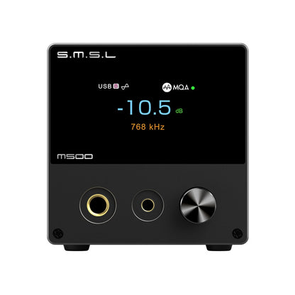 SMSL M500 MKIII Hi Res Audio DAC & Headphone Amplifier ES9038PRO OPA1612A MQA-CD DSD512 XU316 Bluetooth With Remote Control - The HiFi Cat