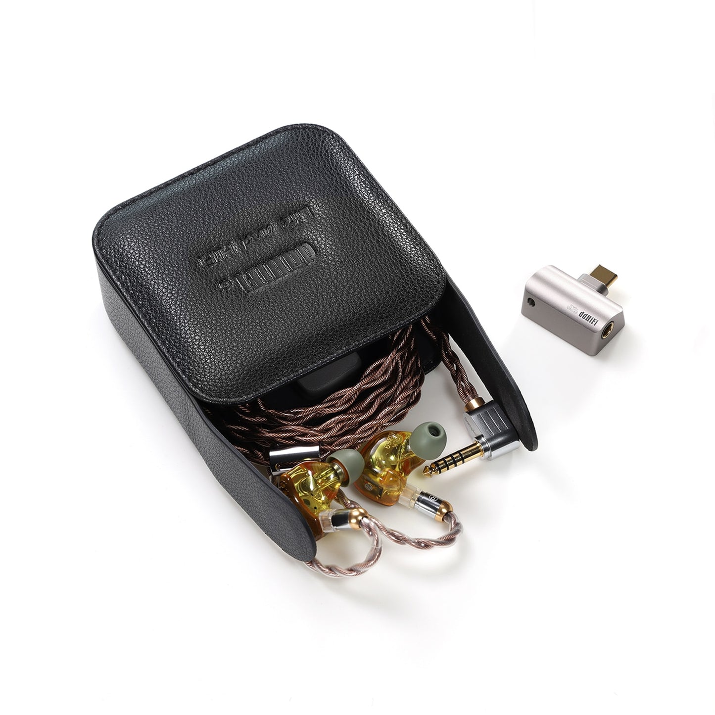 ddHiFi C90 Genuine Leather Earphone Storage Case - The HiFi Cat