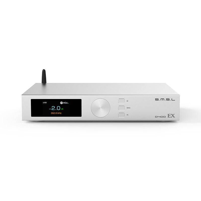 SMSL D400EX AUDIO DAC 1*AK4191 2*AK4499EX OPA1612A LME49720 XU316 MQA-CD DSD512 32bit/768kHz Blutetooth I2S With Remote Control - The HiFi Cat