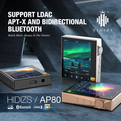Hidizs AP80 HIFI MP3 Player Portable Touch Screen Music MP3 Player - The HiFi Cat